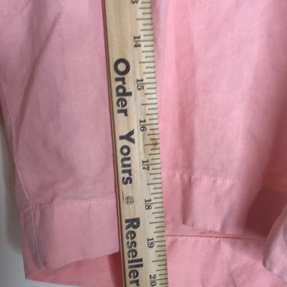 Faherty mens lightweight linen cotton casual chino shorts size 40